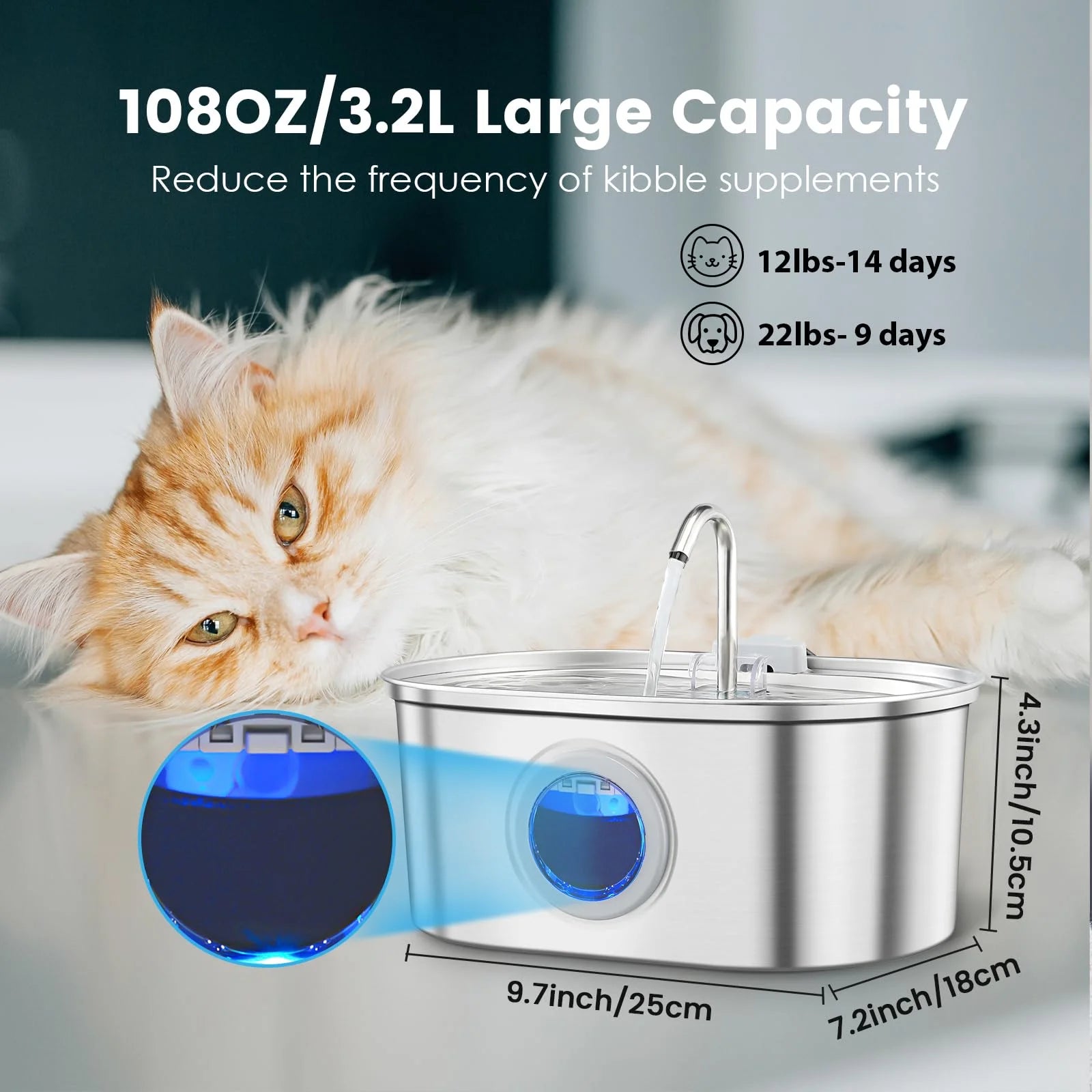 Fountain: Fresh Water 24/7 for Your Pet — Effortlessly!