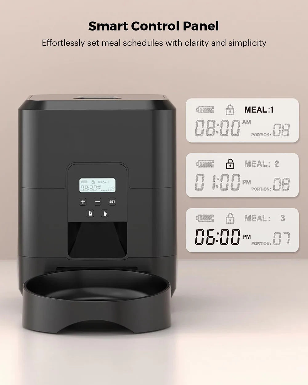 Smart Pet Feeder – Automatic Cat & Dog Food Dispenser