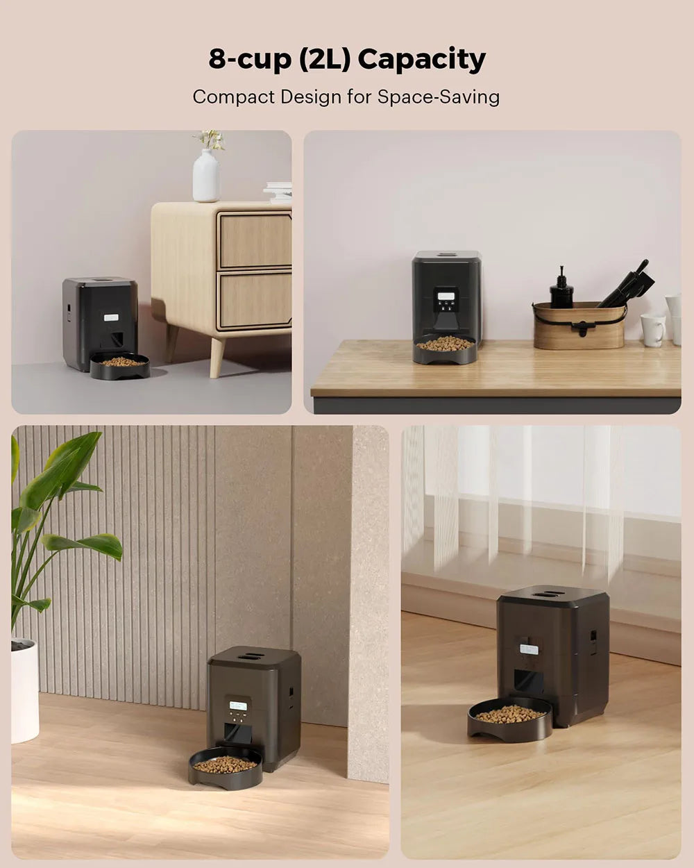 Smart Pet Feeder – Automatic Cat & Dog Food Dispenser