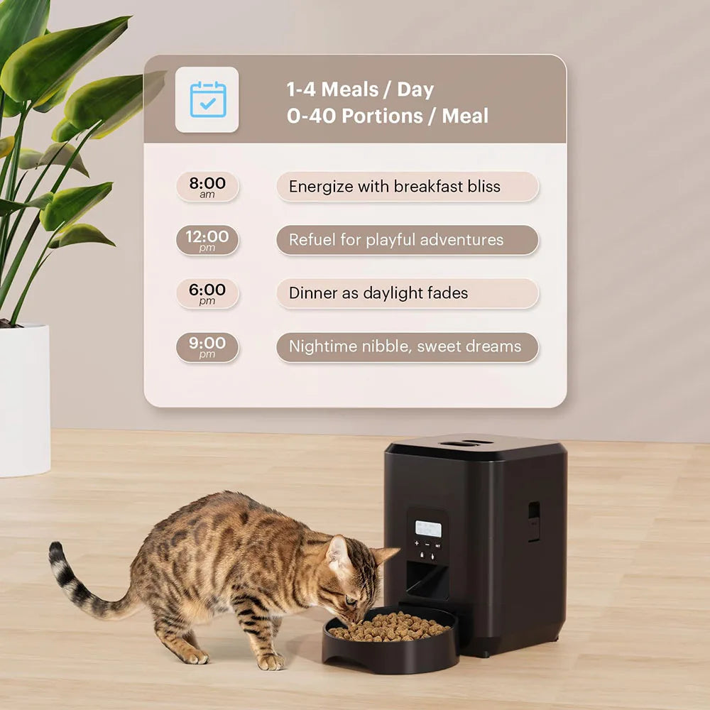 Smart Pet Feeder – Automatic Cat & Dog Food Dispenser